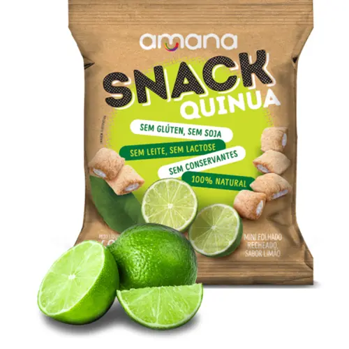 Snack Quinua Recheado De Limão 40g