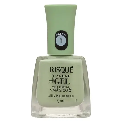 Esmalte Cremoso Risqué Diamond Gel Meu Jardim Mágico Meu Mundo Encantado 9,5ml
