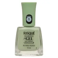 Esmalte Cremoso Risqué Diamond Gel Meu Jardim Mágico Meu Mundo Encantado 9,5ml