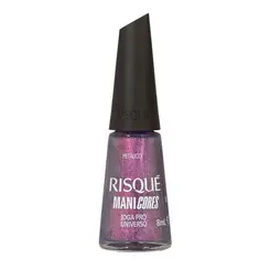 Esmalte Roxo Risqué ManiCores Joga pro Universo Metálico 8ml