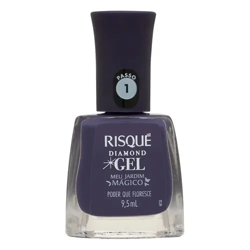 Esmalte Cremoso Risqué Diamond Gel Meu Jardim Mágico Poder que Floresce 9,5ml