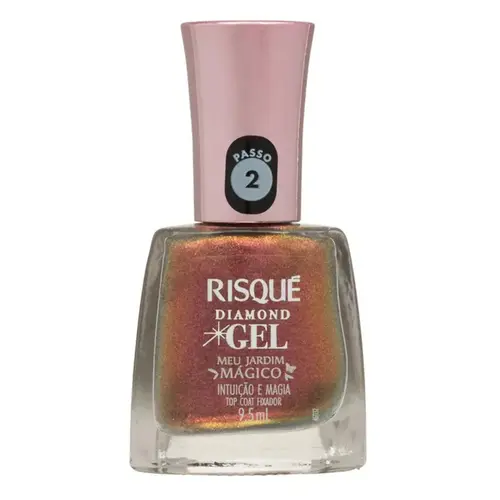 Esmalte Cremoso Risqué Diamond Gel Meu Jardim Mágico Intuição e Magia 9,5ml