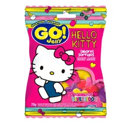 Bala Gelatina Go Jelly Hello Kitty Sortido 70g