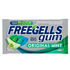 Chicle Freegells Gum Mint Sem Açúcar 8g