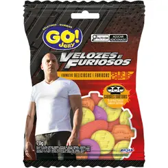 Bala de Gelatina Gojelly Velozes e Furiosos 70g