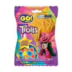 Bala Gelatina Go Jelly Trolls Sortido 70g