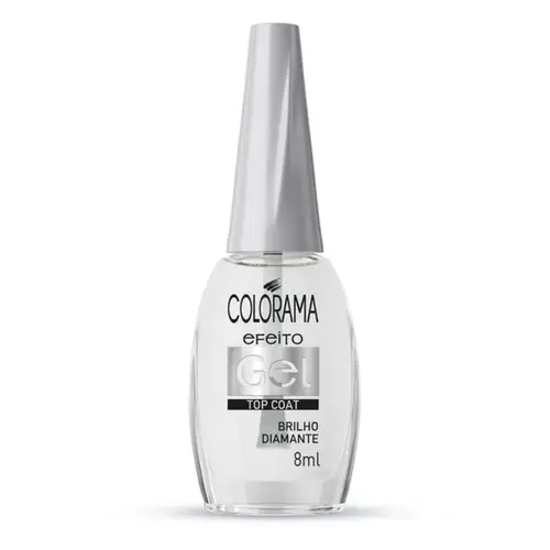 Esmalte Colorama Top Coat Efeito Gel Brilho Diamante 8ml