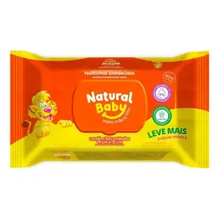 Lenços Umedecidos Natural Baby 19x13cm 100 Unidades