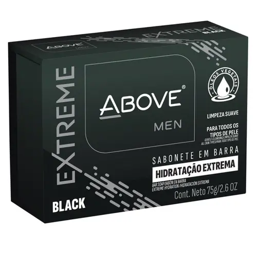 Sabonete Above Barra Extreme Black 75g