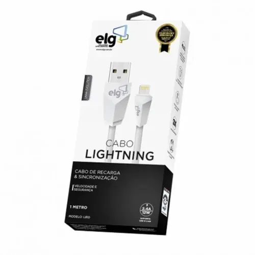 Cabo Lightning Para Recarga E Sincronizacao Elg 1 Metro L810
