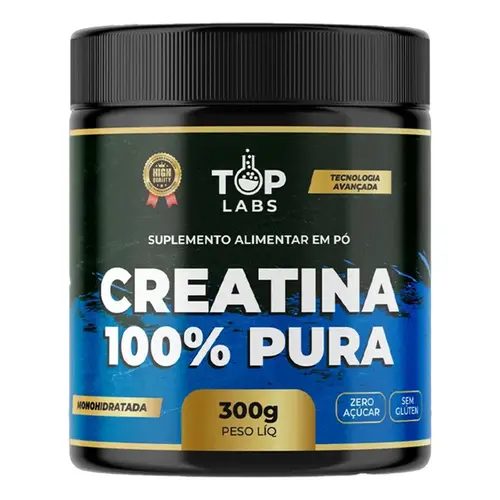 Creatina 100% Pura Monohidratada Top Labs 300g