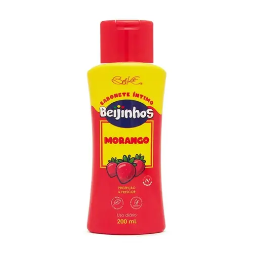Sabonete Íntimo Belkit Beijinhos Morango 200ml