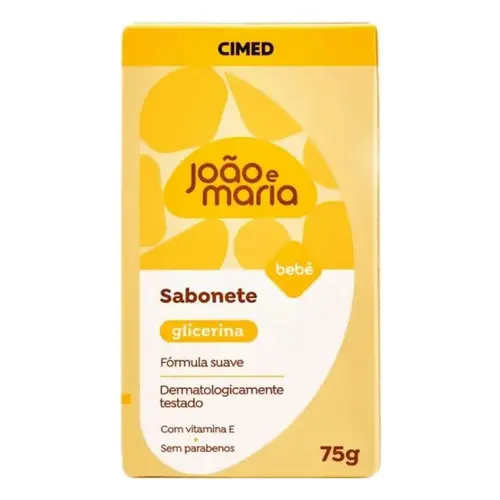 Sabonete João e Maria Cimed Bebê Glicerina 75g