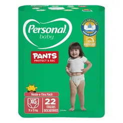 Fralda Infantil Personal Baby Pants Protect & Sec XG 22 unidades