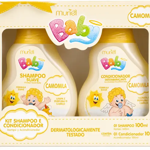 Kit Shampoo Condicionador Suave Muriel Baby Camomila 100ml