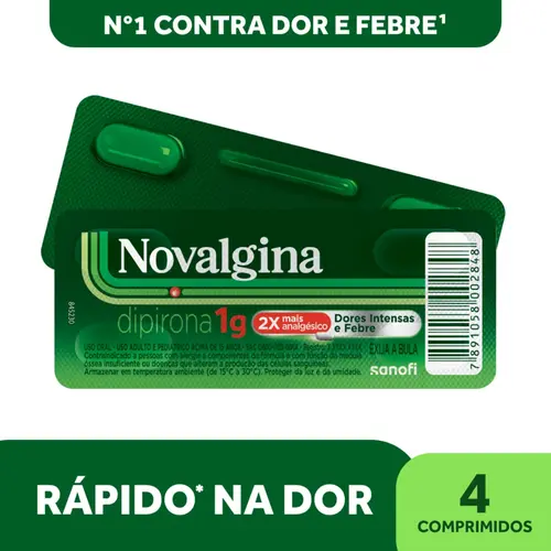 NOVALGINA 1G C/4 COMP