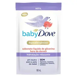 Sabonete Líq Baby Dove Hora de Dormir Refil 180ml