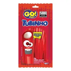 Bala Gelatina Morango Go Jelly Tubo 70g