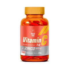 Health Labs Vitamin C+ Z Ácido Ascórbico 1g 90 cápsulas