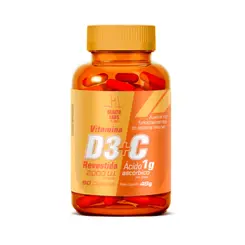 Vitamina D3 + Vitamina C 90 Cápsulas Health Labs