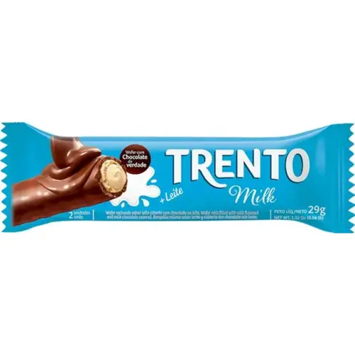 Wafer Trento Milk Chocolate ao Leite 29g