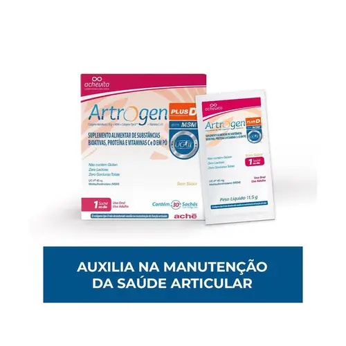 Artrogen Plus D com 30 Sachês de 11,5g cada