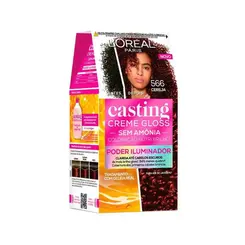 Tintura L Oréal Casting Creme Gloss 566 Cereja Poder Iluminador