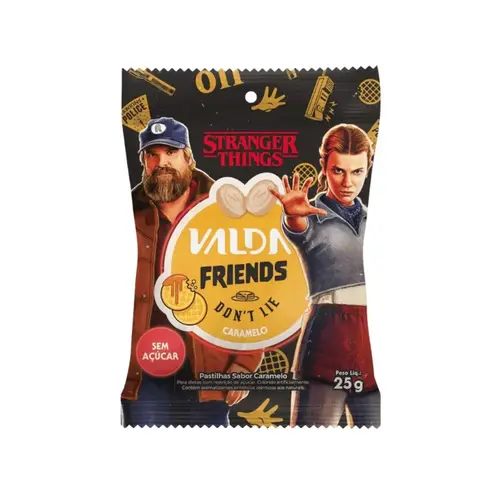 Pastilha Valda Stranger Things Friends Caramelo 25g