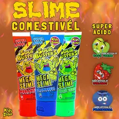 Bala Liquida Kids Sour Busters Mega Slime 79g