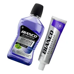 Enxaguante Bucal 500ml + Creme Dental Bianco Extramint 70g