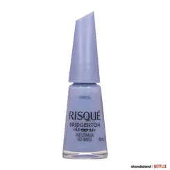 Esmalte Cremoso Azul Risqué Bridgerton Infiltrada no Baile 8ml
