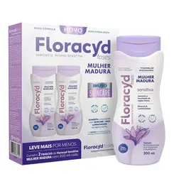 Kit 2 Sabonete Íntimo Floracyd Sensitiva 200ml Cada