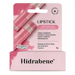Hidratante Labial Hidrabene Lipstick Morango com chocolate Branco 5g