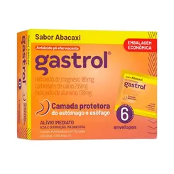 Gastrol Pó Efervescente Sabor Abacaxi com 6 Envelopes de 5g cada