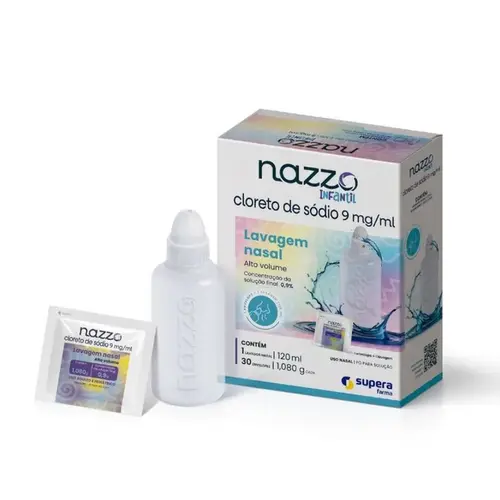 Nazzo Infantil Alto Volume 0,9% 30 Sachês + Frasco de 120mL