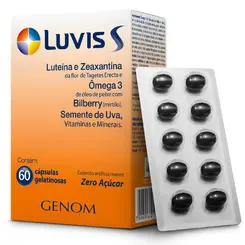 Luvis S 60 Cápsulas Gelatinosas Zero Açúcar