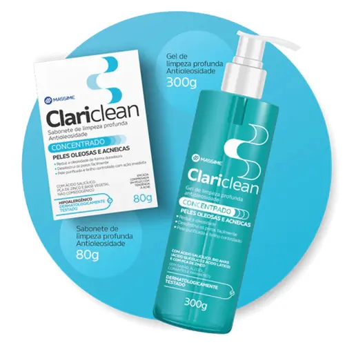 Clariclean Concentrado Gel 300gr + Sabonete 80gr