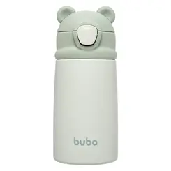 Copo Térmico Buba Parede Dupla c/ Canudo Ursinho Verde 320ml