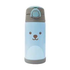 Garrafa Térmica Parede Dupla Gummy Azul Buba 400ml