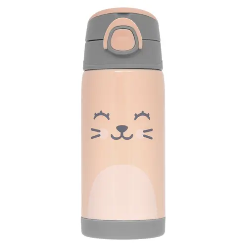 Garrafa Térmica Parede Dupla Gummy Pêssego Buba 400ml