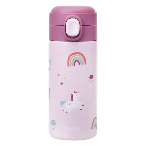 Garrafa Térmica Parede Dupla Buba Magic Unicórnio 400ml
