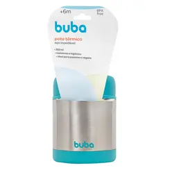 Pote Térmico com Colher Buba Alimentação Infantil Azul 320ml