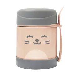 Pote Térmico Com Talher Buba Gumy Pêssego 320ml