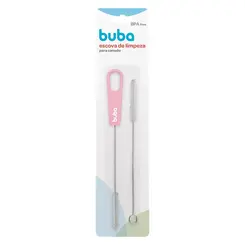 Kit Escovas de Limpeza para Canudo Rosa 09735 - Buba