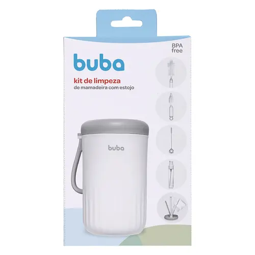 Kit Portátil com estojo Buba para Limpeza de Mamadeira