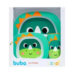 Kit Refeio Introduo Alimentar Infantil Buba Zoo Dino
