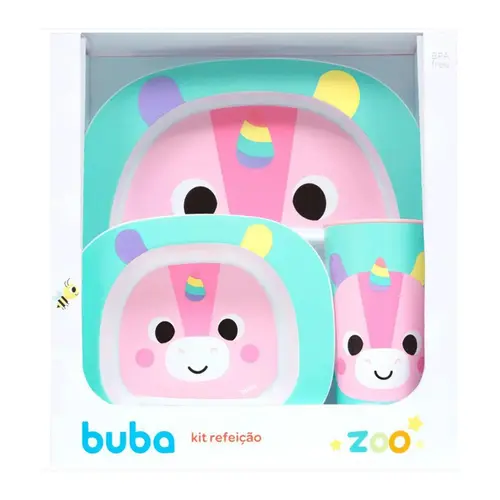 Kit Refeio Introduo Alimentar Buba Zoo Unicrnio