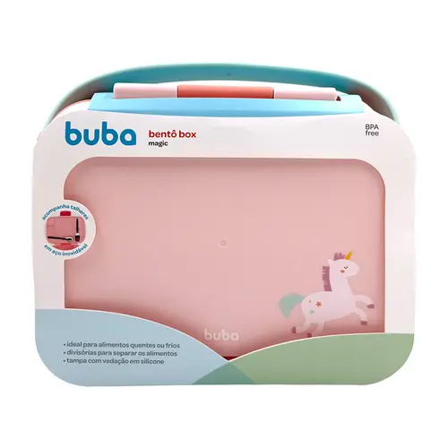 Lancheira Bent Box Magic Buba com Divisrias Unicrnio