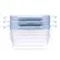 Kit 3 Potes Hermticos Buba Com Trava Antivazamento Azul