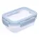 Kit 3 Potes Hermticos Buba Com Trava Antivazamento Azul
